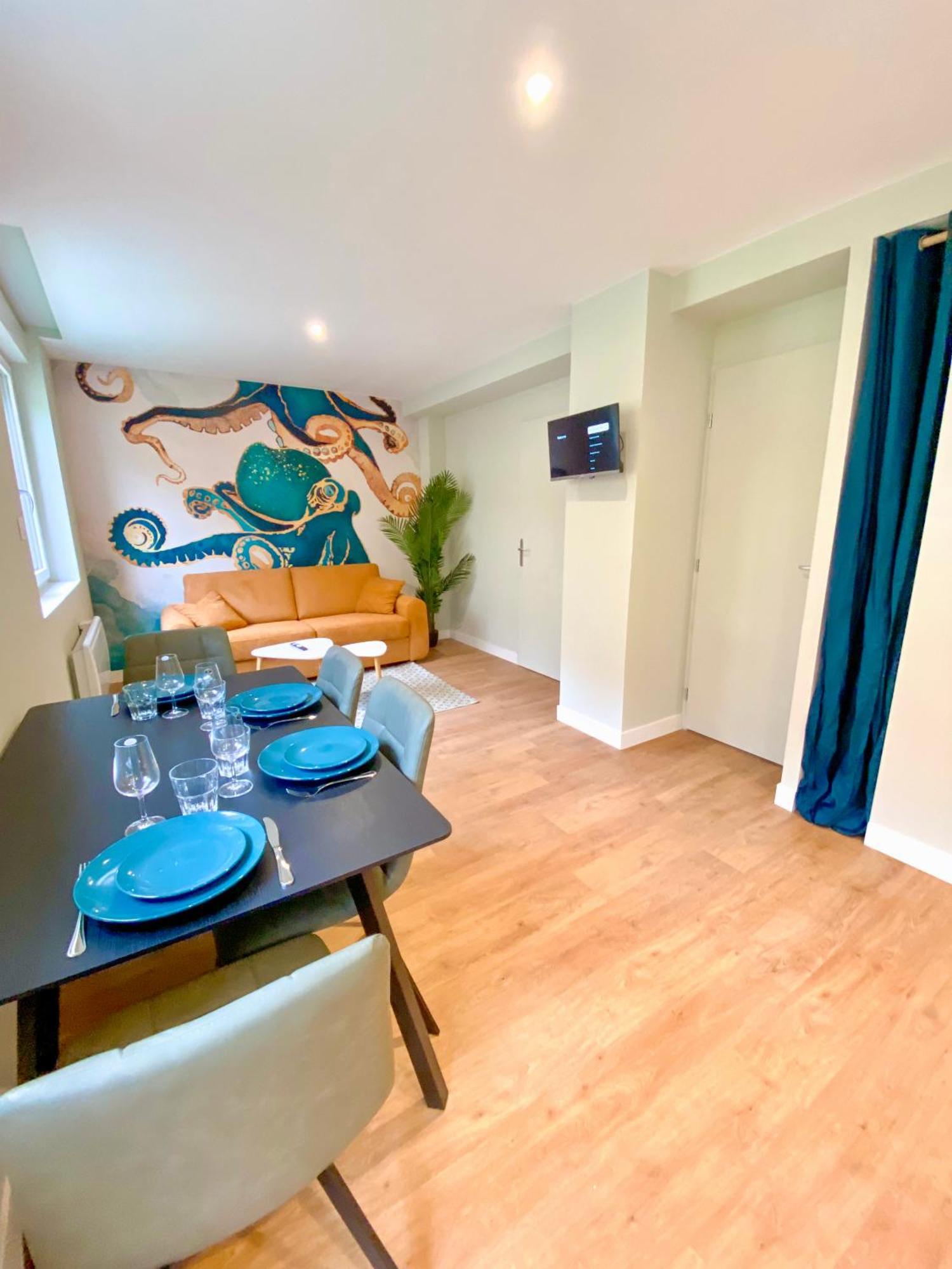 L'Octopus - Appartement 2 Adultes 2 Enfants Jardin, Proche Centre Et Plage Le Portel Exterior foto
