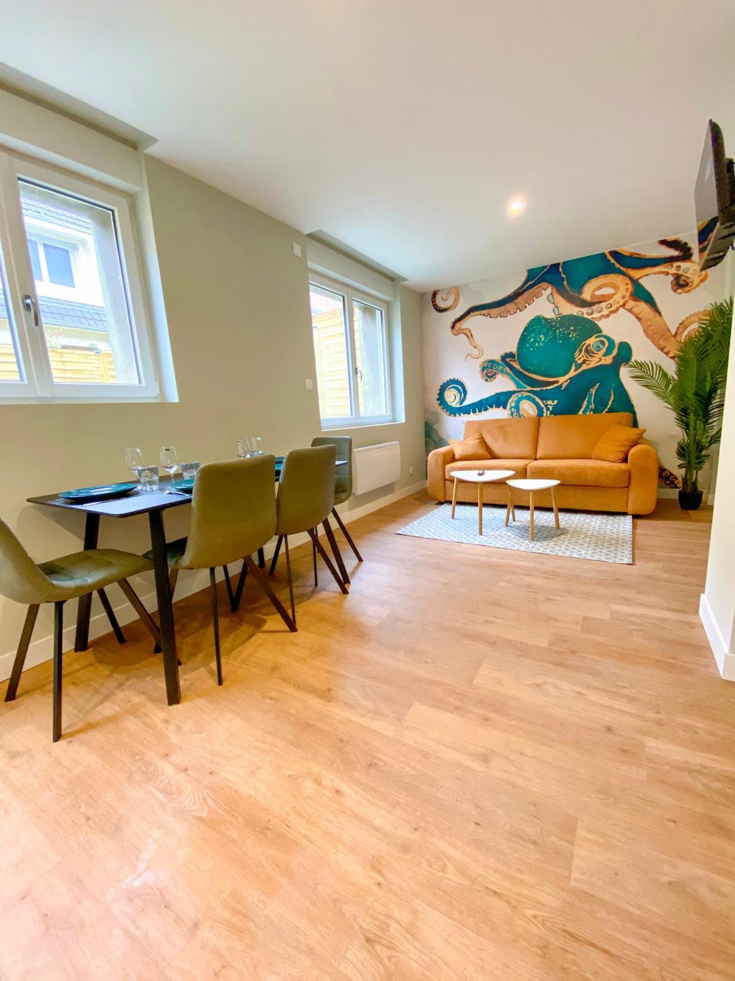 L'Octopus - Appartement 2 Adultes 2 Enfants Jardin, Proche Centre Et Plage Le Portel Exterior foto
